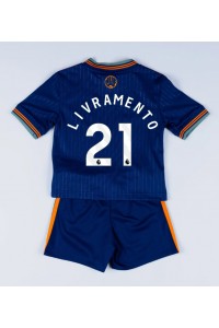 Newcastle United Tino Livramento #21 Jalkapallovaatteet Lasten Kolmas peliasu 2025-26 Lyhythihainen (+ Lyhyet housut)